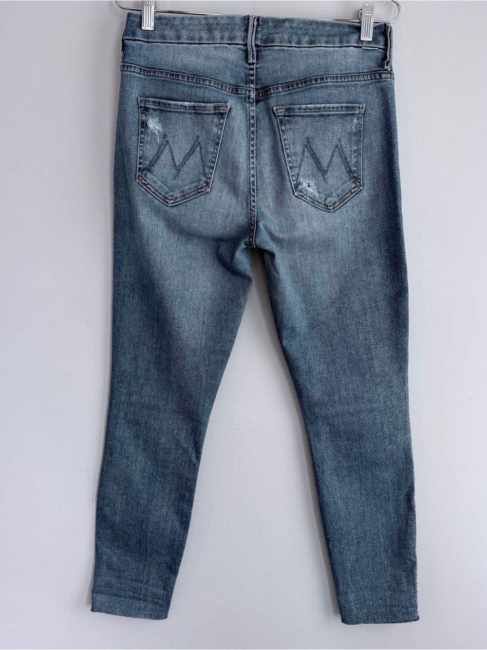 MOTHER High Waisted Looker Ankle Fray Jeans After the Heartbreak 28 High Rise - Picture 4 of 16